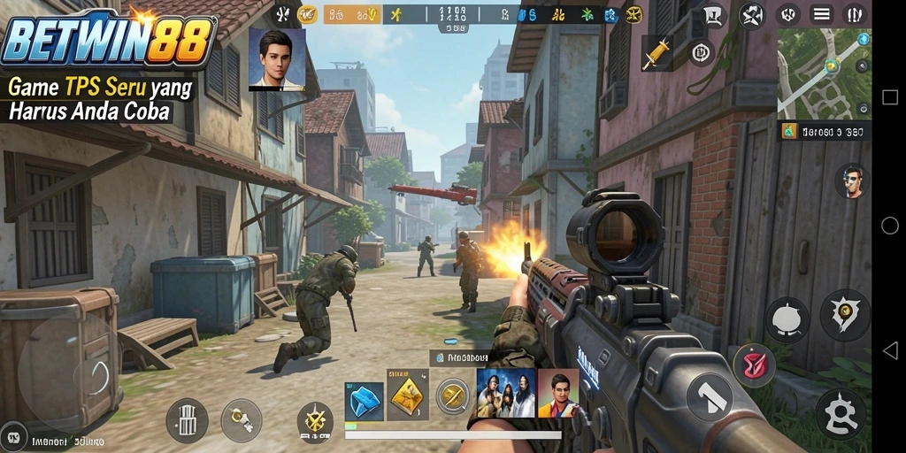 Tampilan gameplay BETWIN88 yang penuh aksi dan strategi.