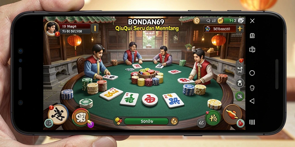 Screenshot gameplay BONDAN69 yang menampilkan momen seru dalam QiuQiu.