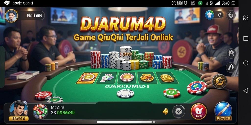 Tampilan gameplay QiuQiu yang menarik dan interaktif di DJARUM4D.