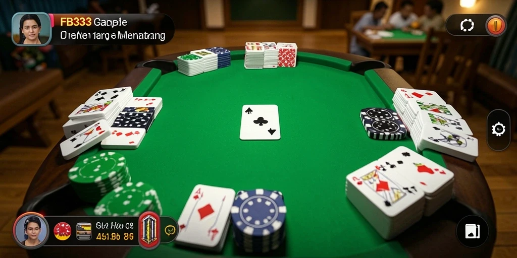 Screenshot gameplay FB333 dengan momen seru saat bermain Gaple.