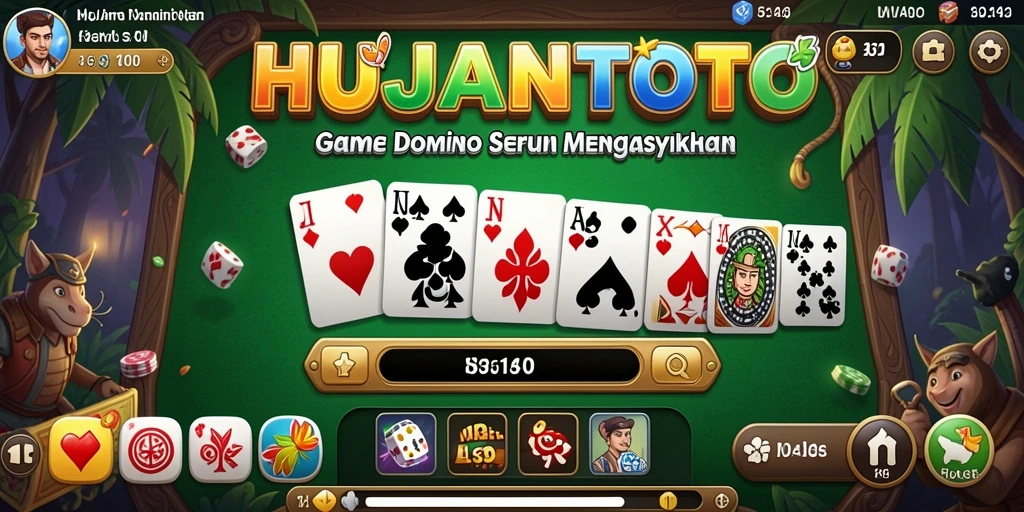 Tampilan gameplay seru di HUJANTOTO dengan efek visual menarik.