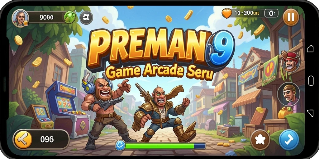 Tampilan gameplay seru dan penuh aksi dari PREMAN69.