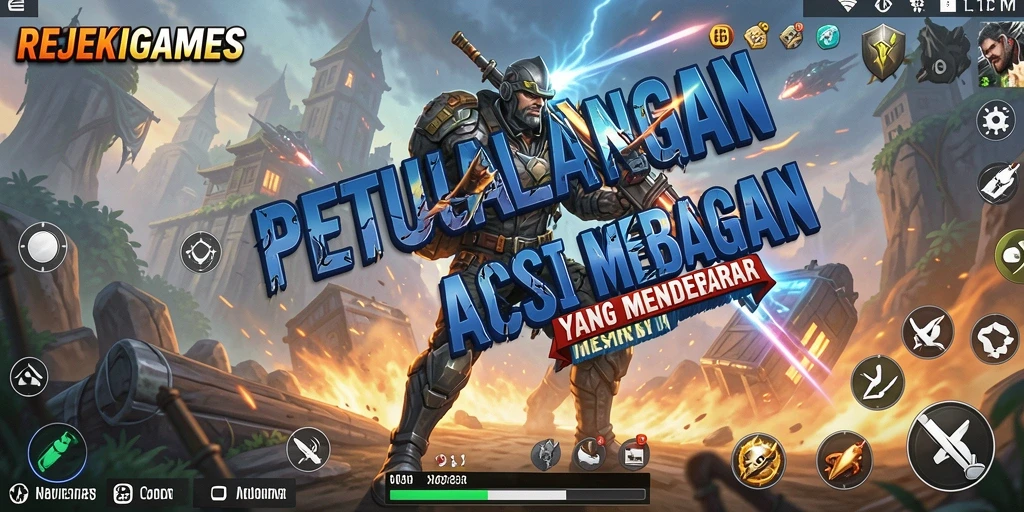Tampilan menegangkan dari gameplay REJEKIGAMES dengan karakter bertarung.