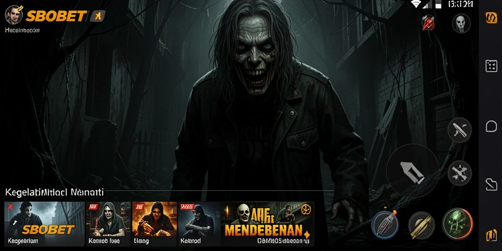 Tampilan gameplay mendebarkan dalam atmosfer penuh kegelapan di SBOBET.