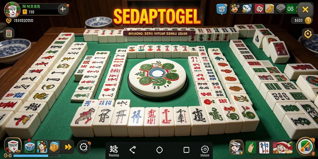 Tampilan gameplay SEDAPTOGEL yang menampilkan elemen Mahjong yang menarik.