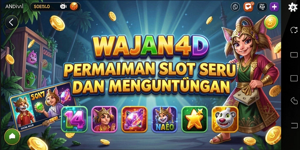 Tampilan gameplay menarik dari WAJAN4D saat bermain Slot.