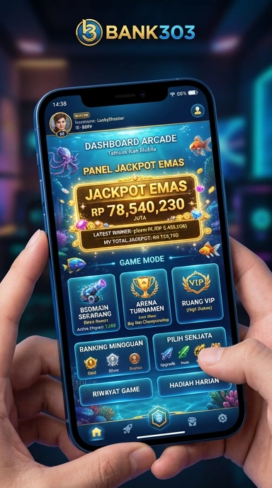 Menu navigasi yang jelas dan mudah dipahami di aplikasi bank303.